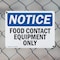 Signmission Food Contact Equipment Only, 10 in W x Rectangle, Plastic OS-2PACK-NS-P-710-L-12818 - alternate 6